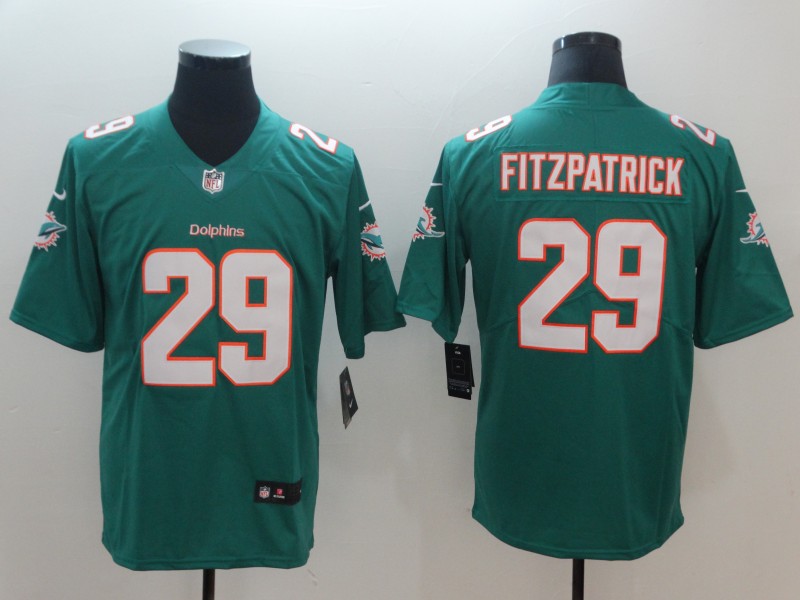 Men's Miami Dolphins Ryan Fitzpatrick #29 Green Jersey
